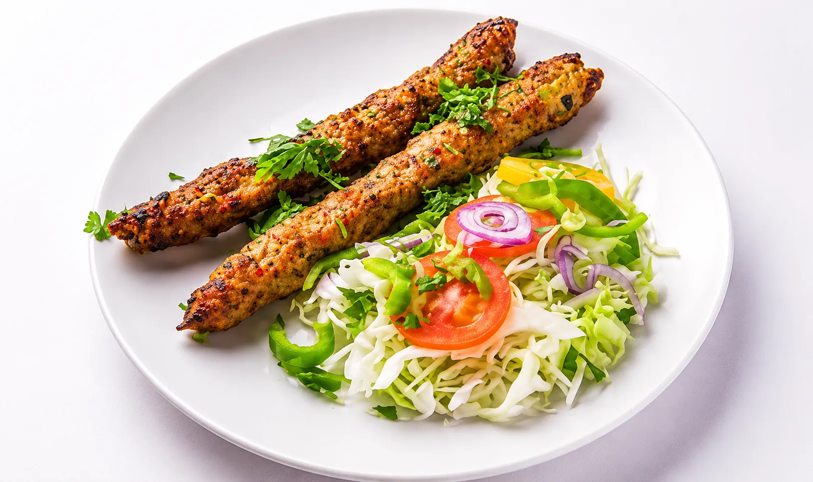 Char-grilled Seekh Kabab at Prime Karahi in NE Calgary, AB